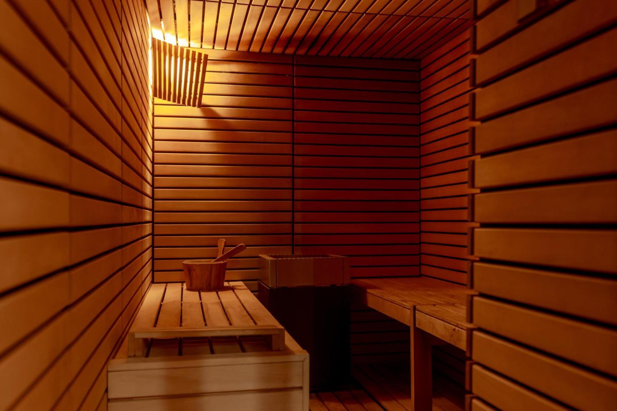 Sensi Azores Nature And Spa Ginetes Exterior foto A Finnish sauna
